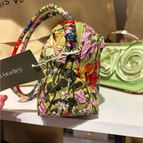 Vera Bradley Floral Cosmetic Bag - Green and Multicolor - Picture 6 of 11